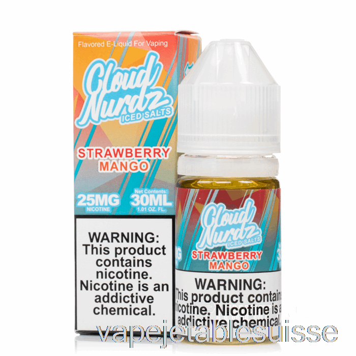 Vape Suisse Glace Fraise Mangue - Sels Cloud Nurdz - 30ml 50mg